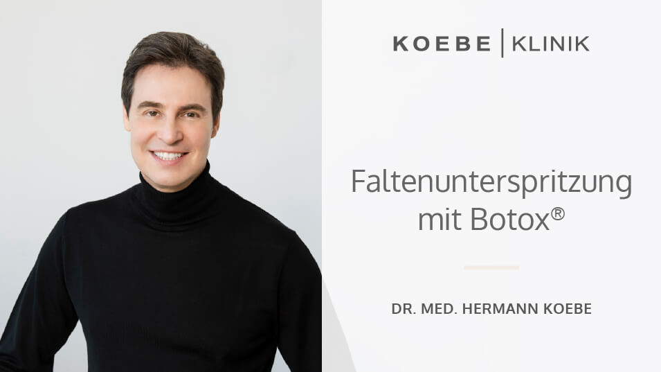 Thumbnail Video Faltenunterspritzung mit Botox, Koebe Klinik