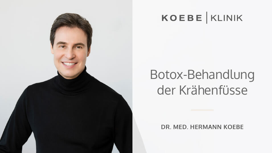 Thumbnail Video Krähenfüße entfernen mit Botox, Koebe Klinik